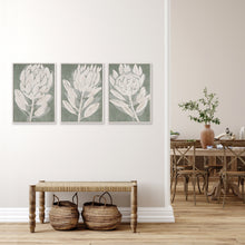 Load image into Gallery viewer, PROTEA TRIPTYCH HAND-EMBELLISHED GICLEES, SET OF 3