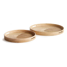 Load image into Gallery viewer, JELANI CANE ROUND TRAYS, SET OF 2