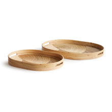 Load image into Gallery viewer, JELANI CANE OVAL TRAYS, SET OF 2