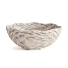 Load image into Gallery viewer, BURMA RATTAN SCALLOPED EDGE BOWL