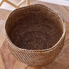 Load image into Gallery viewer, BURMA RATTAN FOOTED CACHEPOT