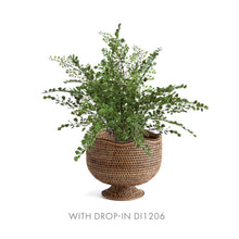 Load image into Gallery viewer, BURMA RATTAN FOOTED CACHEPOT