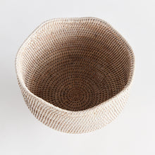 Load image into Gallery viewer, BURMA RATTAN FOOTED CACHEPOT