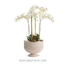 Load image into Gallery viewer, BURMA RATTAN FOOTED CACHEPOT