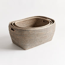 Load image into Gallery viewer, BURMA RATTAN FAMILY BASKETS, SET OF 3