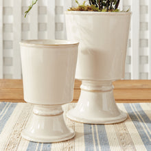 Load image into Gallery viewer, KELCY FOOTED CACHEPOTS, SET OF 2