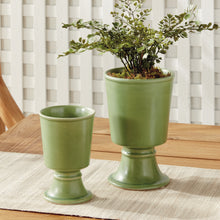 Load image into Gallery viewer, KELCY FOOTED CACHEPOTS, SET OF 2