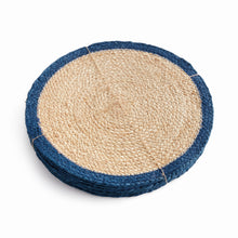 Load image into Gallery viewer, JUTE COIL ROUND PLACEMATS, SET OF 8