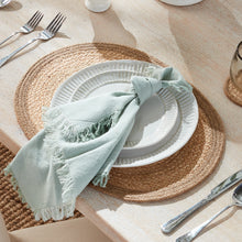 Load image into Gallery viewer, JUTE COIL OVAL PLACEMATS, SET OF 8