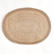 Load image into Gallery viewer, JUTE COIL OVAL PLACEMATS, SET OF 8