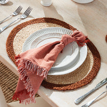 Load image into Gallery viewer, JUTE COIL OVAL PLACEMATS, SET OF 8