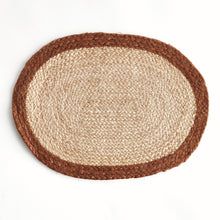 Load image into Gallery viewer, JUTE COIL OVAL PLACEMATS, SET OF 8
