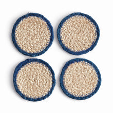 Load image into Gallery viewer, JUTE COASTERS, SET OF 4