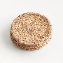 Load image into Gallery viewer, JUTE COASTERS, SET OF 4