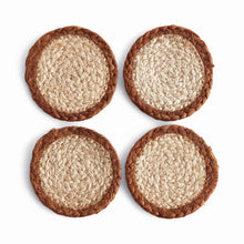 Load image into Gallery viewer, JUTE COASTERS, SET OF 4