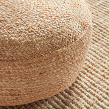 Load image into Gallery viewer, JUTE ROUND POUF