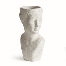 Load image into Gallery viewer, WEATHERED GARDEN FEMALE BUST PLANTER
