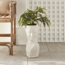 Load image into Gallery viewer, WEATHERED GARDEN FEMALE BUST PLANTER