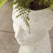 Load image into Gallery viewer, WEATHERED GARDEN FEMALE BUST PLANTER