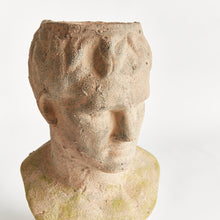 Load image into Gallery viewer, WEATHERED GARDEN MALE BUST PLANTER