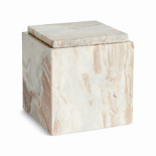 Load image into Gallery viewer, JAQUELINE MARBLE SQUARE LIDDED BOX TALL