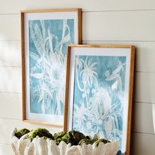 Load image into Gallery viewer, PROTEA ABSTRACT PRINTS IN SOFT BLUE, SET OF 4
