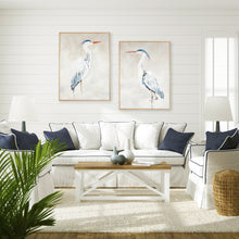 Load image into Gallery viewer, HERON PAIR HAND-EMBELLISHED GICLEES, SET OF 2