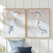 Load image into Gallery viewer, HERON PAIR HAND-EMBELLISHED GICLEES, SET OF 2