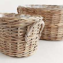 Load image into Gallery viewer, NORMANDY OVAL BASKET PLANTERS, SET OF 2