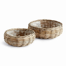Load image into Gallery viewer, NORMANDY LOW BASKET PLANTERS, SET OF 2