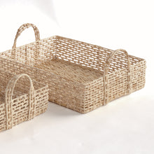 Load image into Gallery viewer, JULIET ABACA NESTING RECTANGULAR TRAYS, SET OF 2