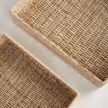 Load image into Gallery viewer, JULIET ABACA NESTING RECTANGULAR TRAYS, SET OF 2