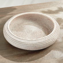 Load image into Gallery viewer, BURMA RATTAN SHALLOW DISPLAY BOWLS, SET OF 2