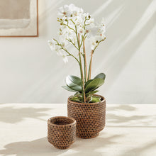 Load image into Gallery viewer, BURMA RATTAN CACHEPOTS SMALL, SET OF 2
