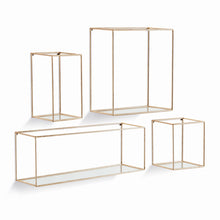 Load image into Gallery viewer, DUNCAN MIRRORED WALL SHELVES, SET OF 4