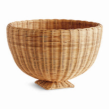 Load image into Gallery viewer, CHARLESTON RATTAN FOOTED BOWL