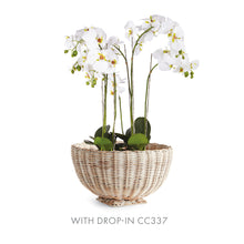 Load image into Gallery viewer, CHARLESTON RATTAN FOOTED BOWL SMALL