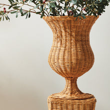 Load image into Gallery viewer, CHESAPEAKE RATTAN FOOTED URN TALL