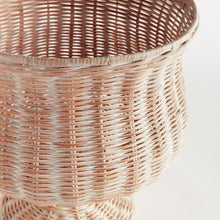 Load image into Gallery viewer, CHESAPEAKE RATTAN FOOTED URN WIDE