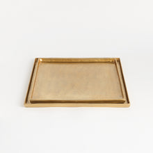 Load image into Gallery viewer, BRETT SQUARE DECORATIVE TRAYS, SET OF 2