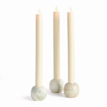 Load image into Gallery viewer, JOCELYN MARBLE TAPER HOLDERS, SET OF 3
