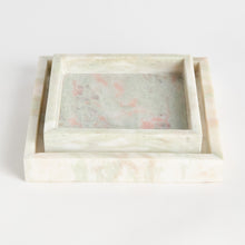 Load image into Gallery viewer, JOHANNA SQUARE MARBLE TRAYS SMALL, SET OF 2