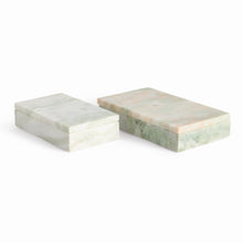 Load image into Gallery viewer, JOHANNA MARBLE LIDDED BOXES, SET OF 2