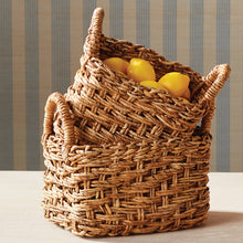 Load image into Gallery viewer, EVE BANANA LEAF BASKETS WITH HANDLES SMALL, SET OF 2