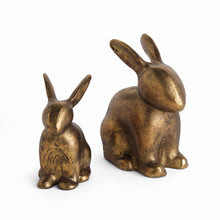 Load image into Gallery viewer, SITTING RABBIT SCULPTURE, SET OF 2