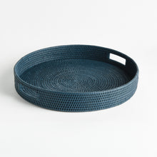 Load image into Gallery viewer, BURMA RATTAN ROUND SERVING TRAY LARGE