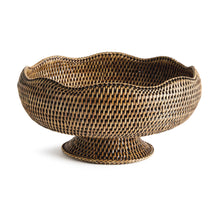 Load image into Gallery viewer, BURMA RATTAN FOOTED BOWL