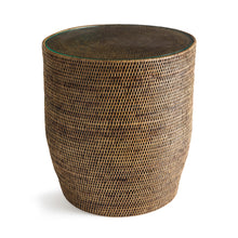 Load image into Gallery viewer, BURMA RATTAN SIDE TABLE