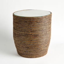 Load image into Gallery viewer, BURMA RATTAN SIDE TABLE