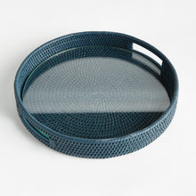 Load image into Gallery viewer, BURMA RATTAN ROUND SERVING TRAY
